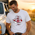 England Rugby T-Shirt | England Rugby Fan Shirt | St George's Cross Rugby Tee | Match Day T-Shirt | Rugby Supporters Gift