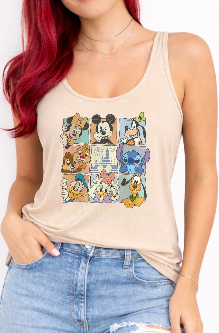Walt Disney World Gang Disney Vest Top, Disney Tank Top Women, Disney World Outfit, Disney Holiday Shirt,