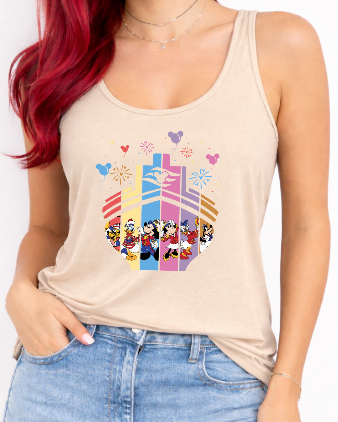 Disney Cruise Boat Disney Vest Top, Disney Tank Top Women, Disney World Outfit, Disney Holiday Shirt,