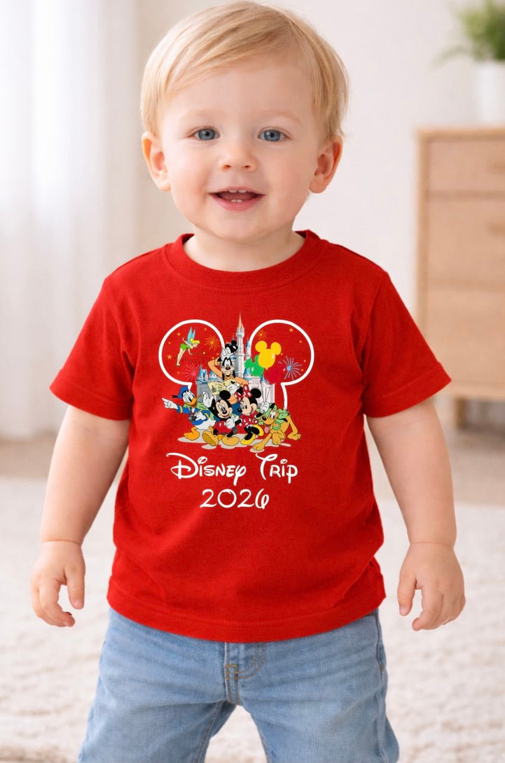 Mickey Mouse Disney Trip 2026 Disney Baby/Toddler T-Shirt | Disney Everyday Tee | Disney Outfit