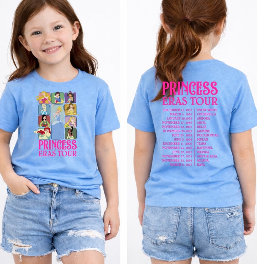Princess Era Tour Disney Kids T-Shirt | Disney Everyday Tee | Disney Outfit