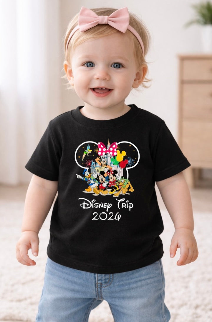 Minnie Mouse Disney Trip 2026 Disney Baby/Toddler T-Shirt | Disney Everyday Tee | Disney Outfit