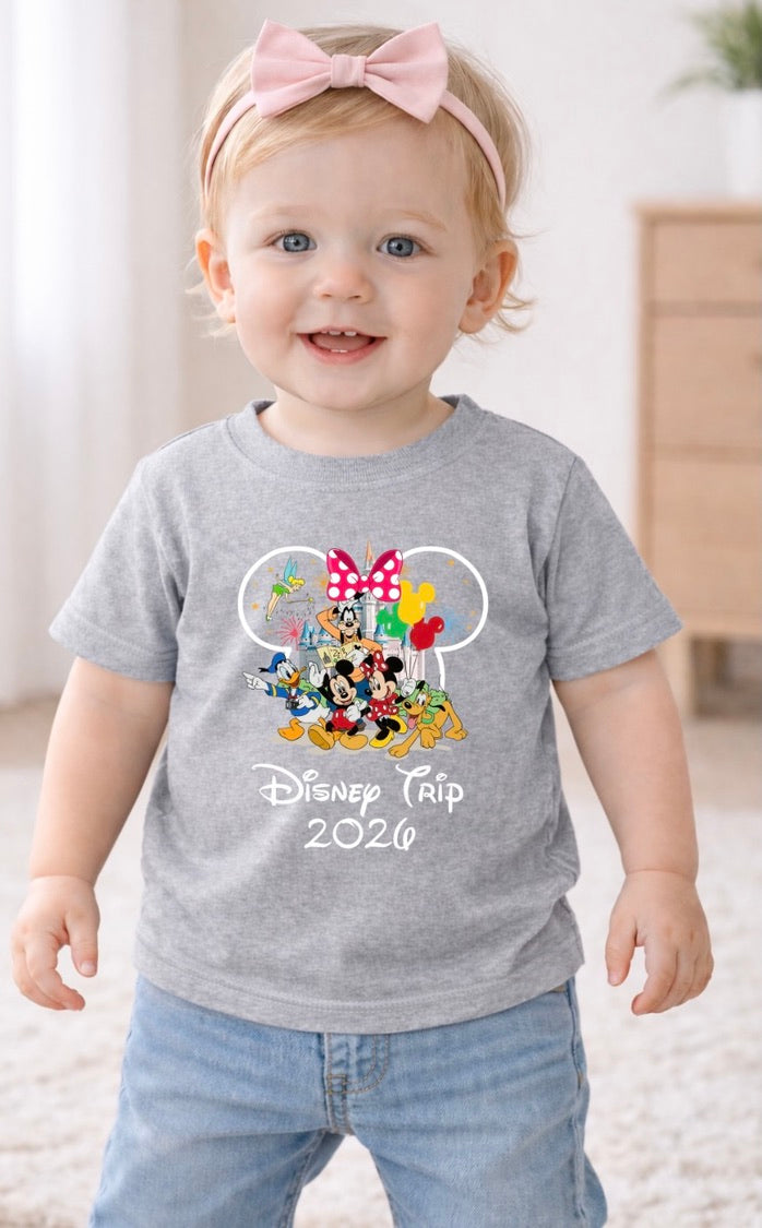 Minnie Mouse Disney Trip 2026 Disney Baby/Toddler T-Shirt | Disney Everyday Tee | Disney Outfit