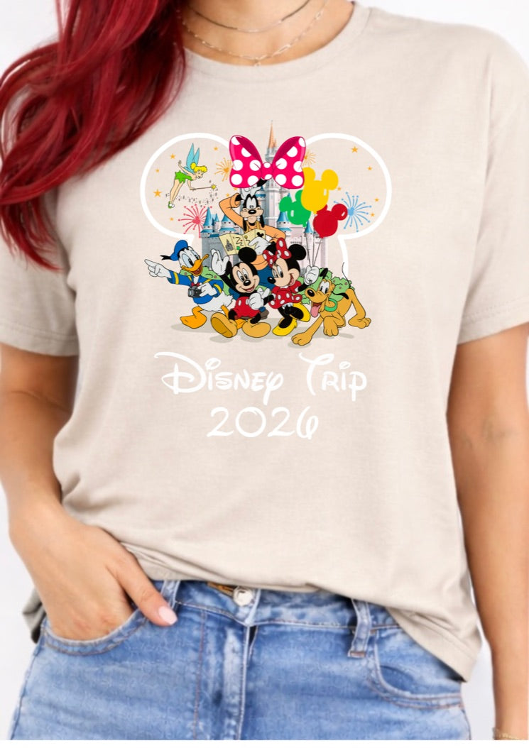Minnie Mouse Disney Trip 2026 Disney t-shirt, Disney fashion, Disney clothes, Disney tops, Disney tee, Disney lover
