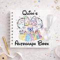Personalised Minnie Princess Castle Disney Autograph Book, Personalised Disney World Trip, Gift For Disney Trip, Disney World Autograph Book