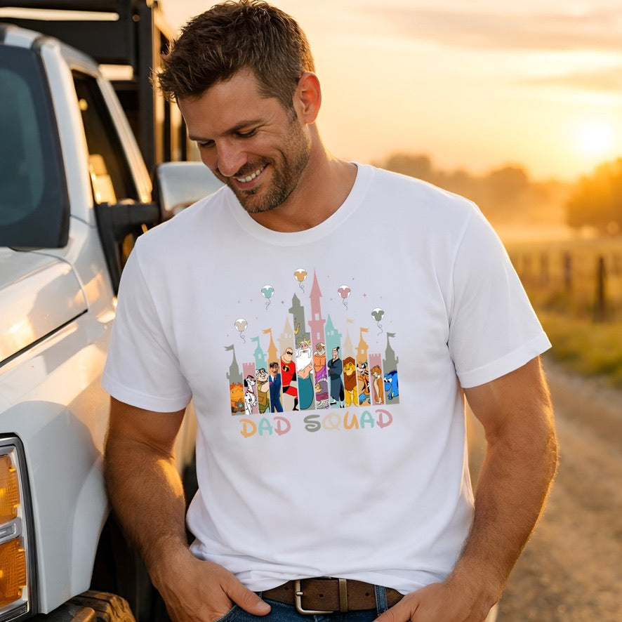 Dad Squad Disney t-shirt, Disney fashion, Disney clothes, Disney tops, Disney tee, Disney lover