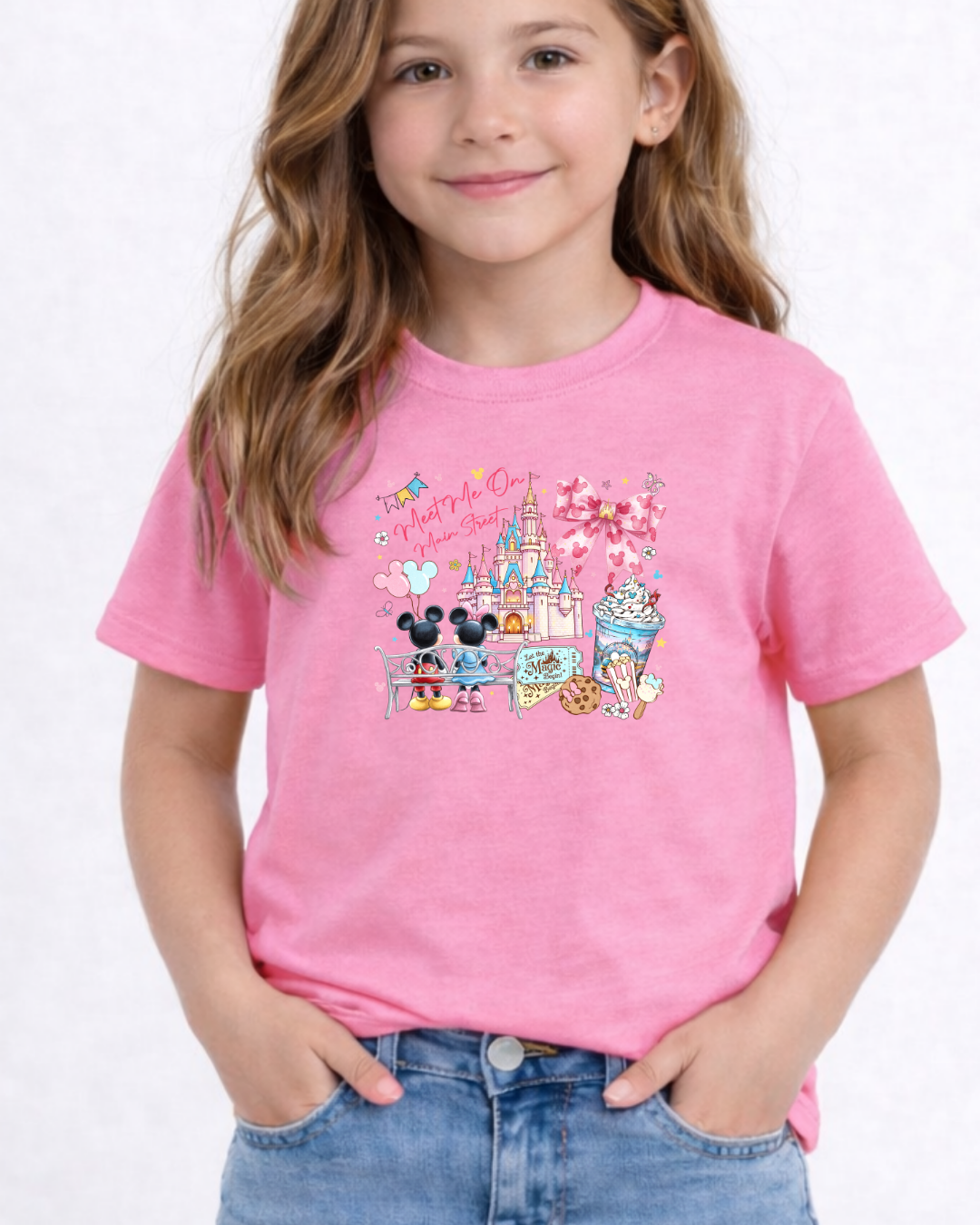 Meet Me On Main Street Disney Kids T-Shirt | Disney Everyday Tee | Disney Outfit