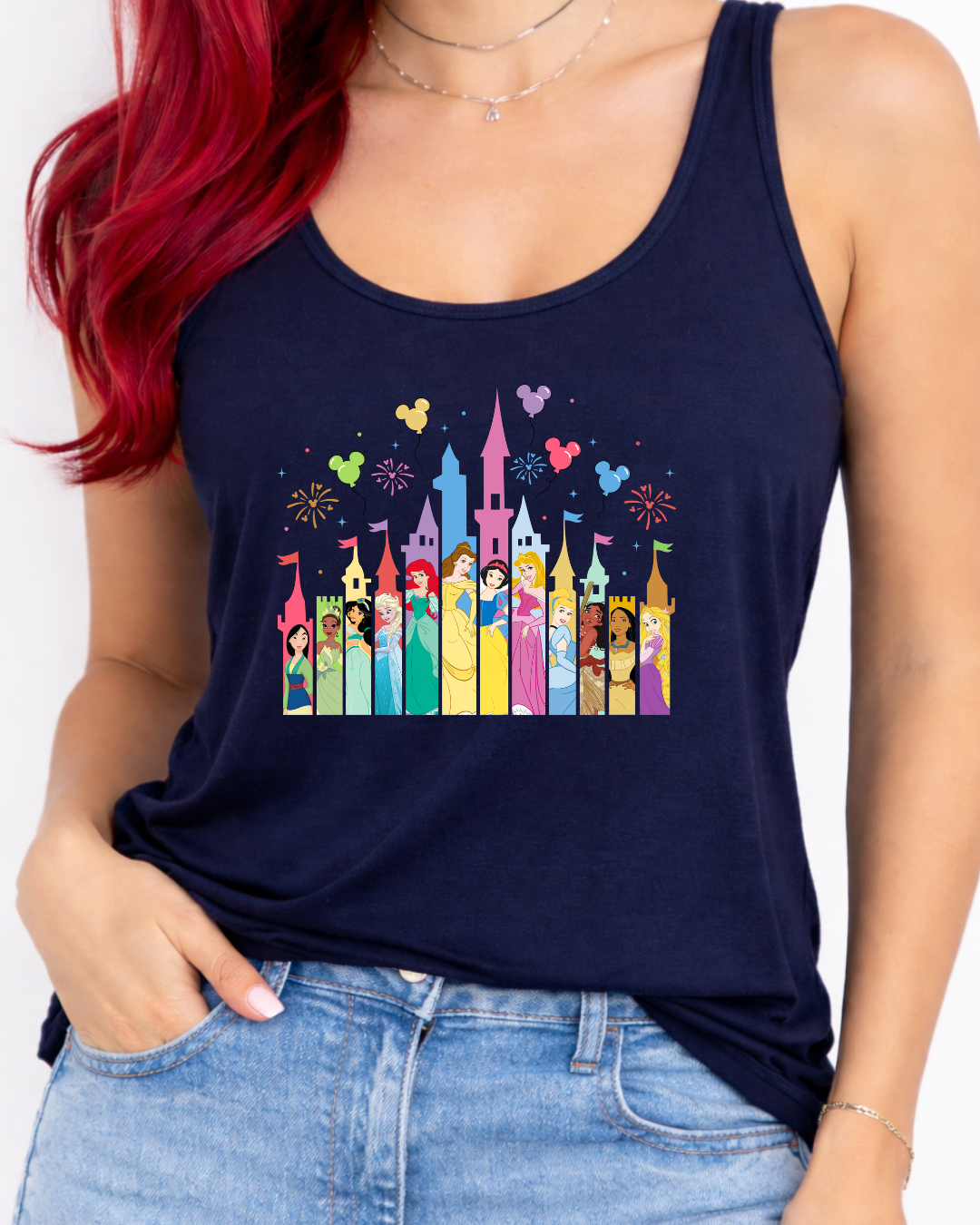 Princess Castle Disney Vest Top, Disney Tank Top Women, Disney World Outfit, Disney Holiday Shirt,