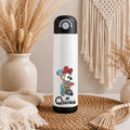 Personalised Minnie Mouse Water Bottle with Straw Lid | Custom Name Water Bottle | Reusable Drinks Bottle | School Bottle | Gym Bottle | Travel Bottle