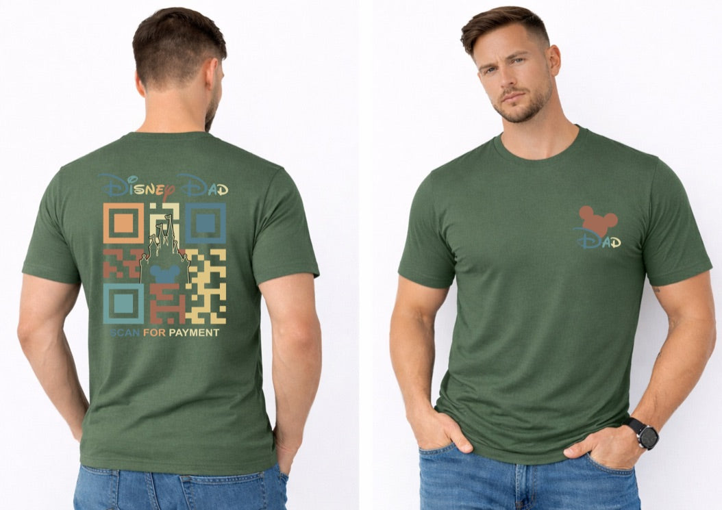 Disney Dad QR Code Disney t-shirt, Disney fashion, Disney clothes, Disney tops, Disney tee, Disney lover