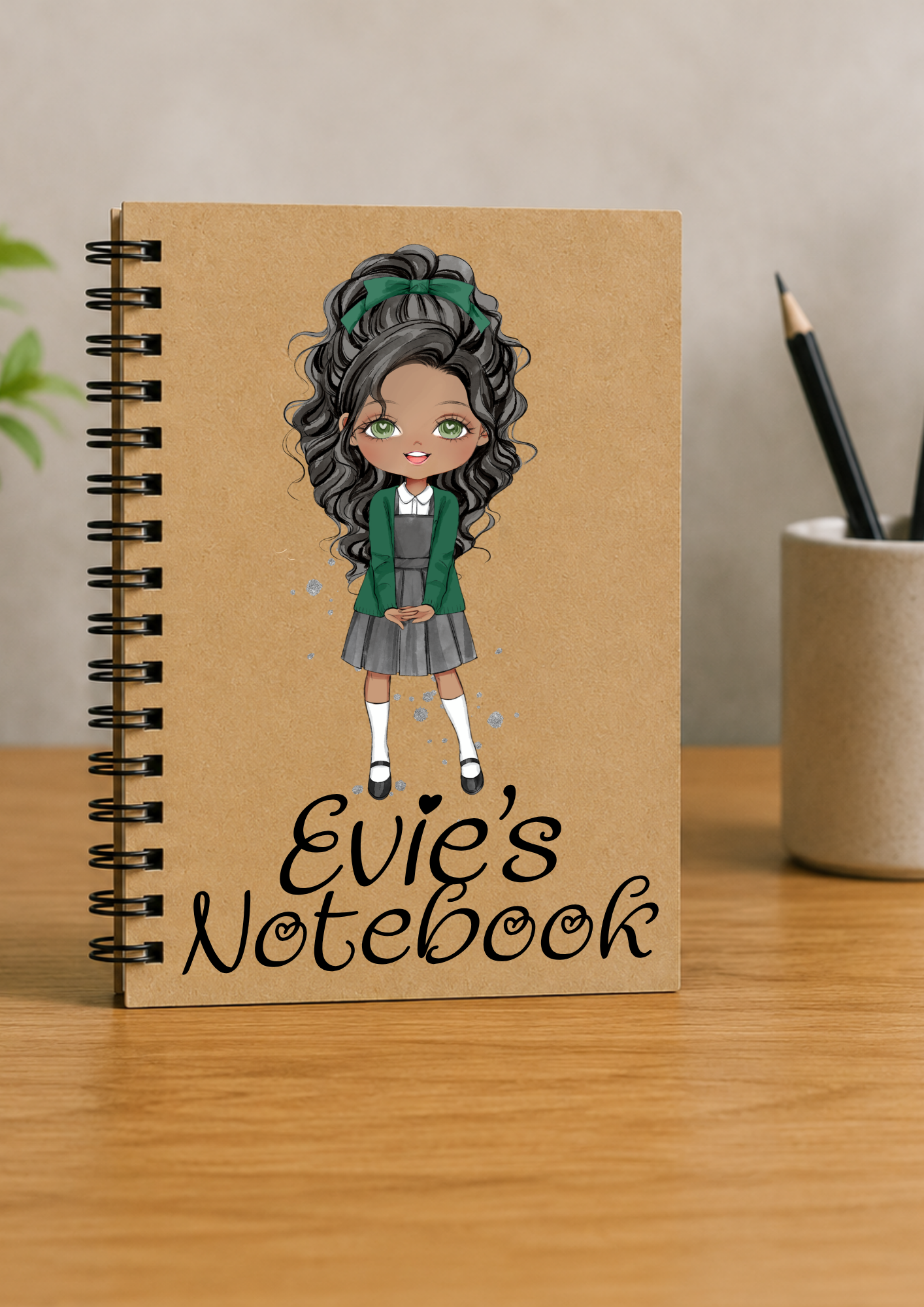 Personalised School Girl Notebook