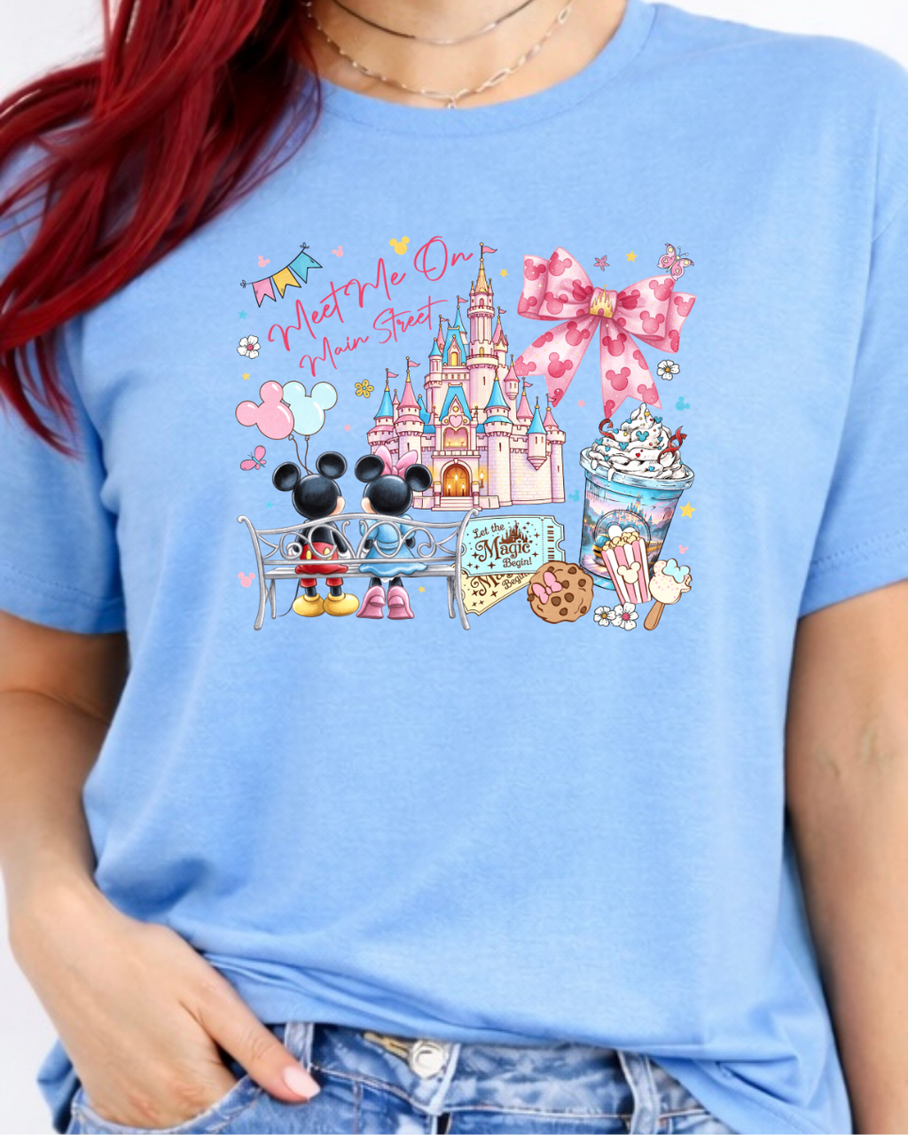 Meet Me On Main Street Disney t-shirt, Disney fashion, Disney clothes, Disney tops, Disney tee, Disney lover