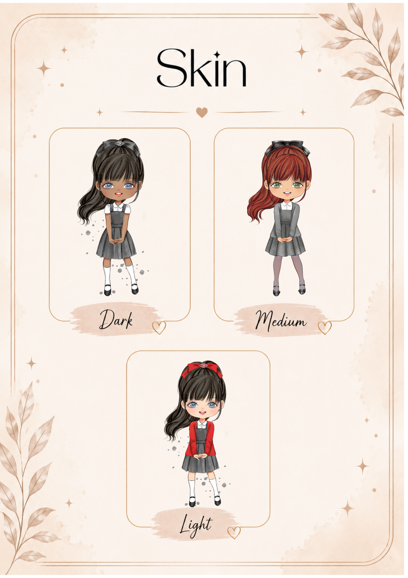 Personalised School Girl With Fringe Notebook
