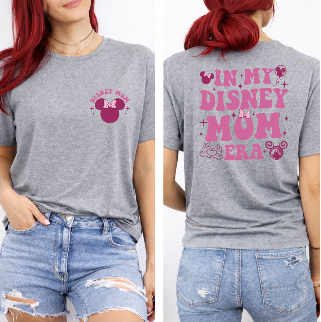 In My Mom Era Front & Back Graphic T-Shirt – Magical Mom Statement Tee