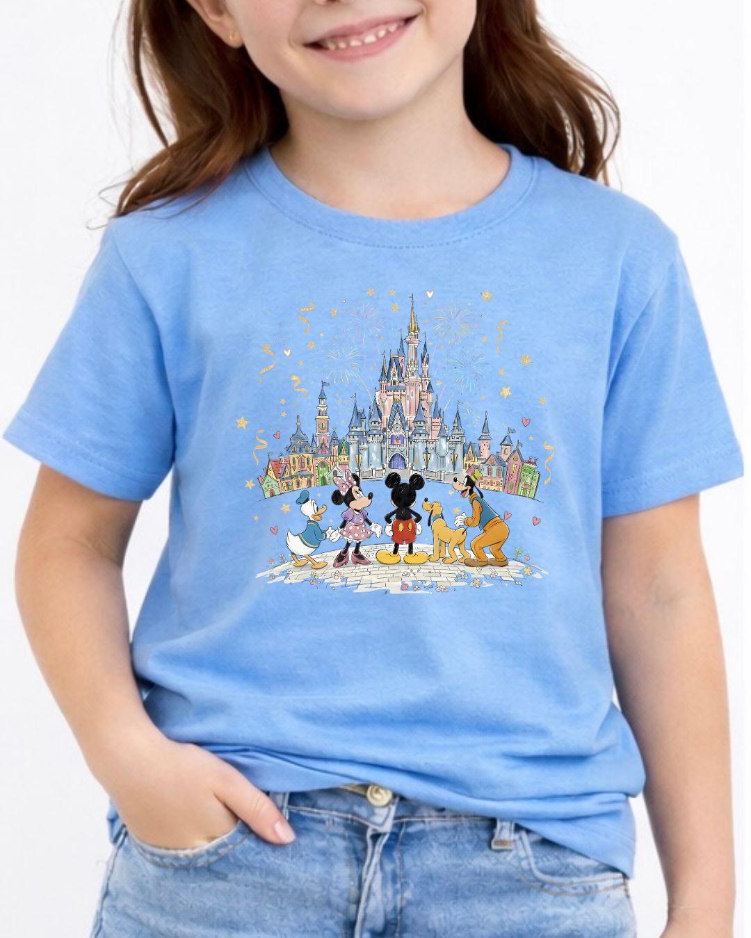 Fab 5 Castle Disney Kids T-Shirt | Disney Everyday Tee | Disney Outfit