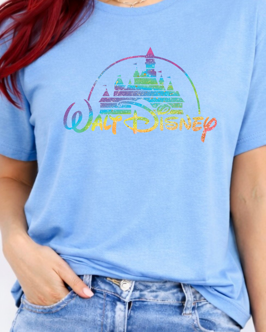 Rainbow Walt Disney Castle Disney t-shirt, Disney fashion, Disney clothes, Disney tops, Disney tee, Disney lover