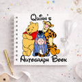 Personalised Winnie The Pooh Gang Disney Autograph Book, Personalised Disney World Trip, Gift For Disney Trip, Disney World Autograph Book