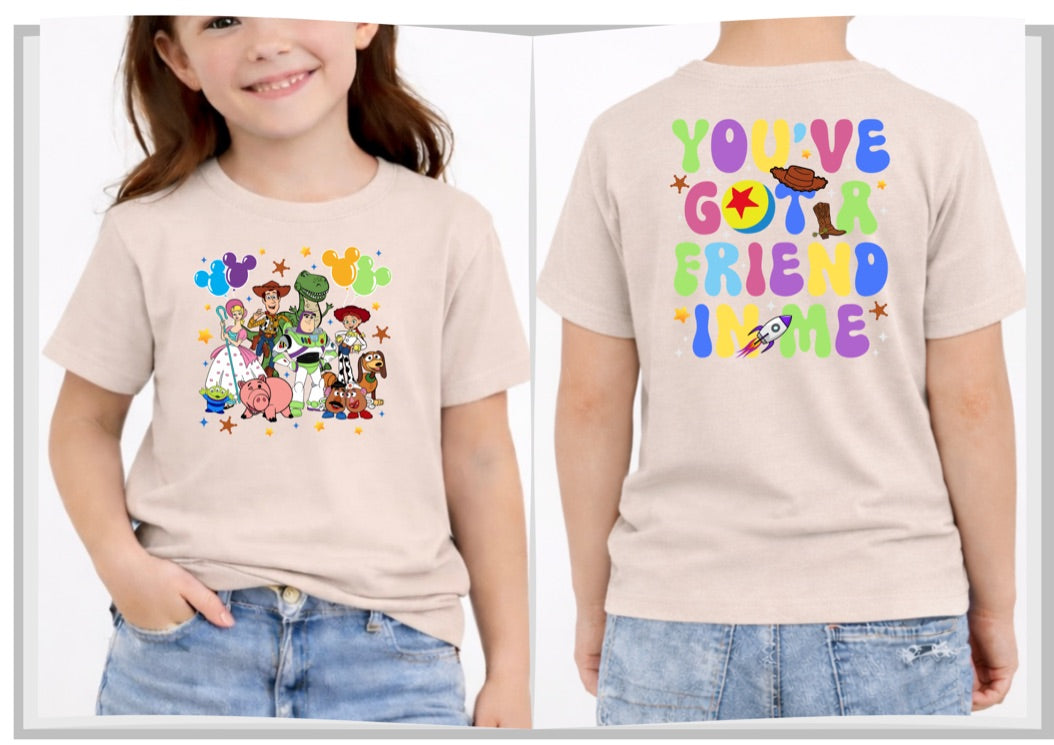 Toy story You've Got A Friend In Me Disney Kids T-Shirt | Disney Everyday Tee | Disney Outfit