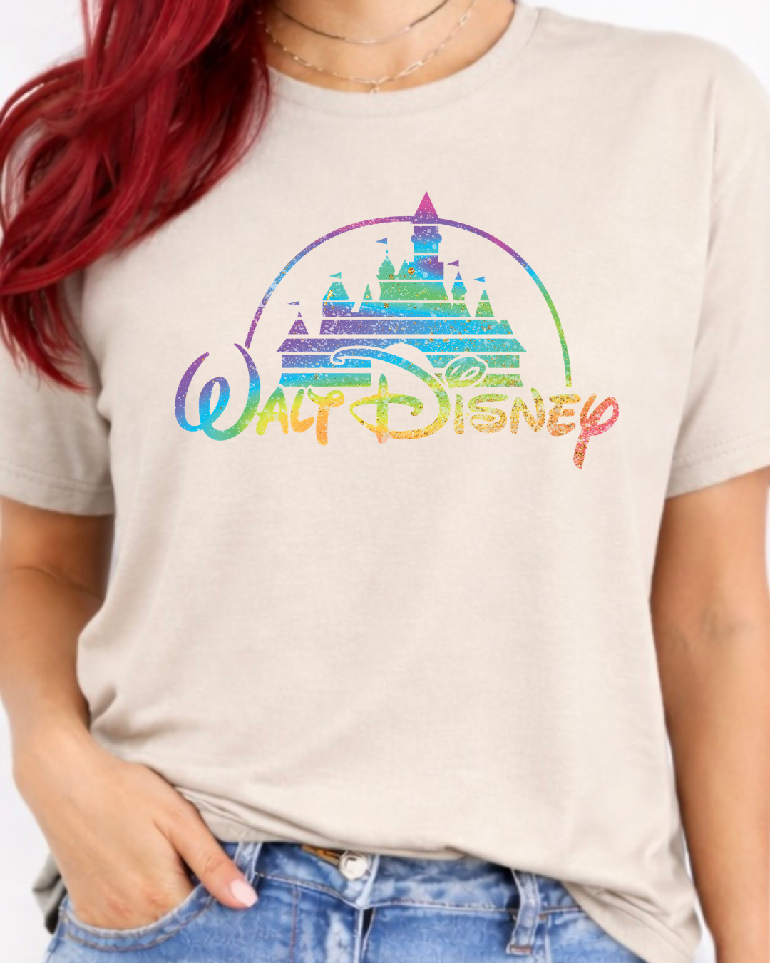 Rainbow Walt Disney Castle Disney t-shirt, Disney fashion, Disney clothes, Disney tops, Disney tee, Disney lover