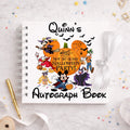 Personalised Mickey Halloween Party Disney Autograph Book, Personalised Disney World Trip, Gift For Disney Trip, Disney World Autograph Book