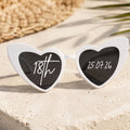 Personalised Birthday Heart Sunglasses | Custom Birthday Glasses | Birthday Party Sunglasses | Personalised Birthday Gift | White Heart Sunglasses