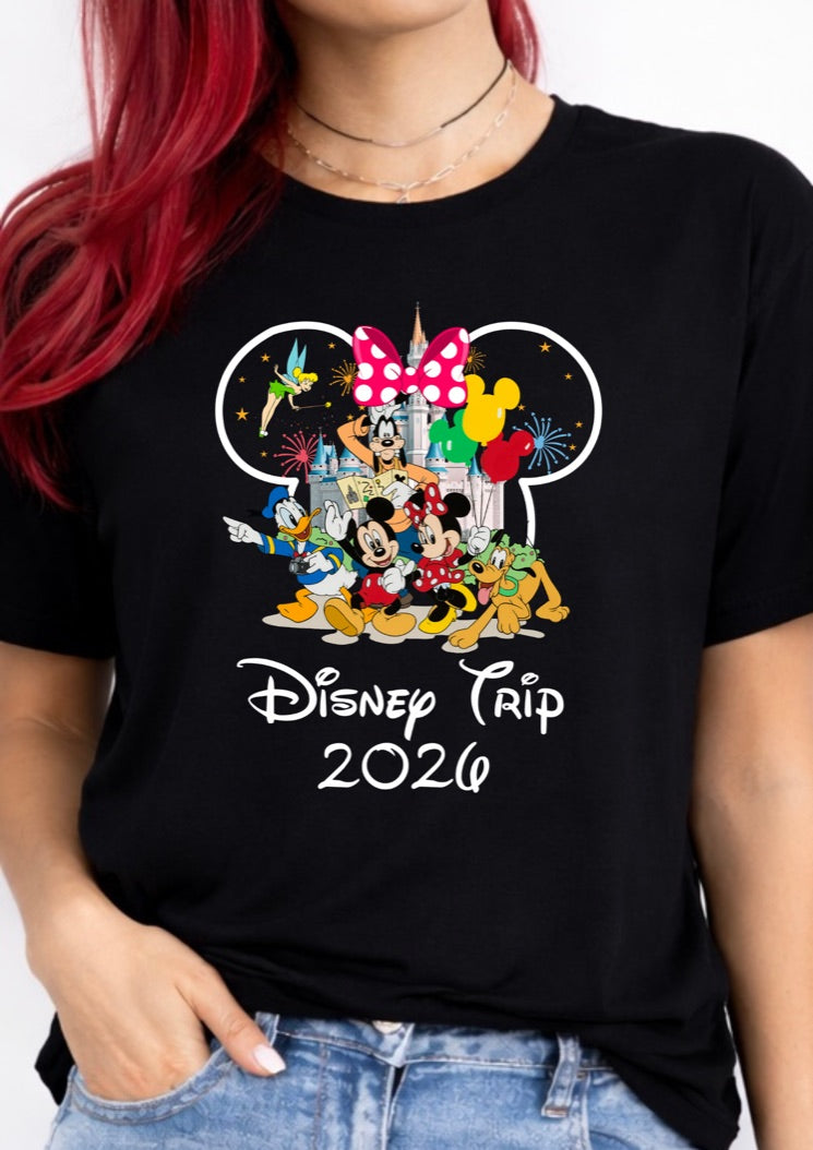Minnie Mouse Disney Trip 2026 Disney t-shirt, Disney fashion, Disney clothes, Disney tops, Disney tee, Disney lover