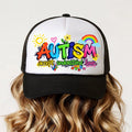 Kids Autism Acceptance Trucker Cap | Accept • Understand • Love Snapback Hat | Neurodiversity Awareness Mesh Baseball Cap | Adjustable Kids Cap