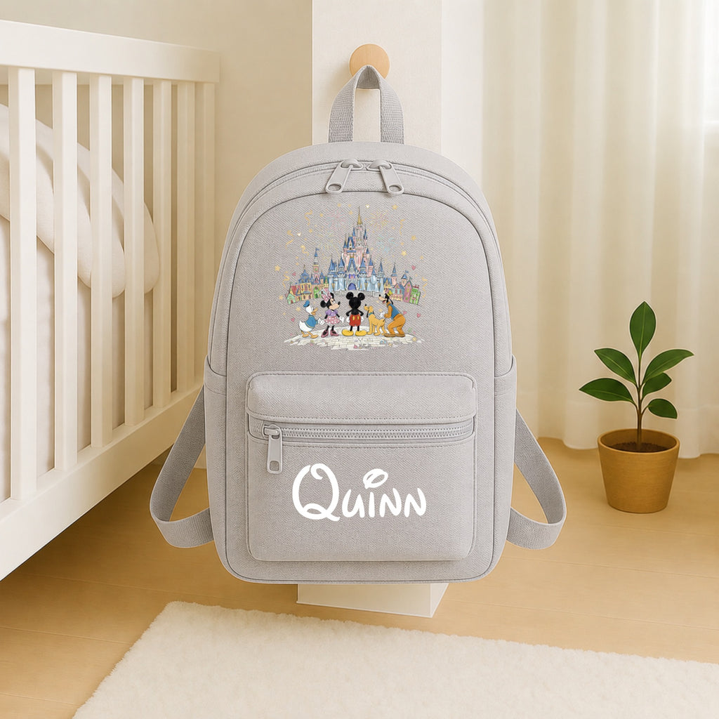 Personalised Disney Fab 5 Backpack – Custom Name School Bag | Kids Nursery Backpack | Personalised Children's Rucksack | Travel Bag | Gift for Boys & Girls