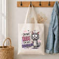 I'm Not Rude Cotton Tote Bag – Reusable Shopping Bag | Eco-Friendly Everyday Canvas Tote | Beach, School & Work Bag