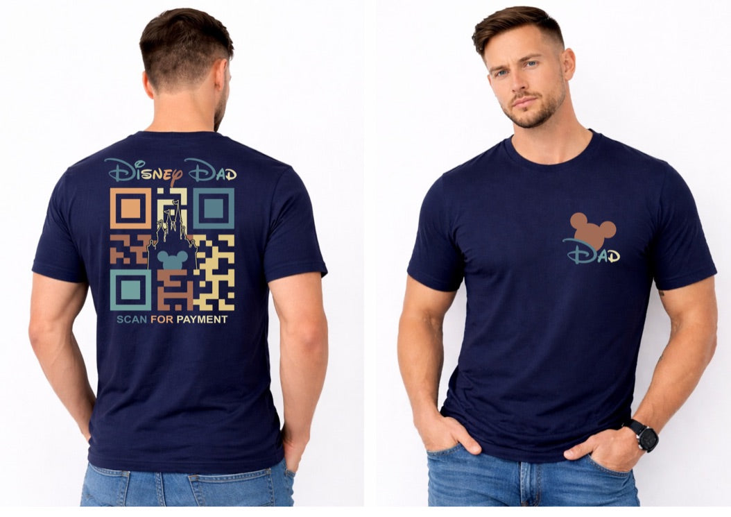 Disney Dad QR Code Disney t-shirt, Disney fashion, Disney clothes, Disney tops, Disney tee, Disney lover