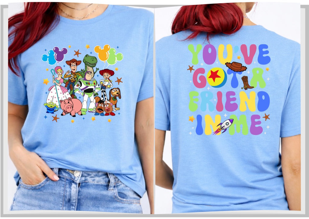 Toy Story You've Got A Friend In Me Disney t-shirt, Disney fashion, Disney clothes, Disney tops, Disney tee, Disney lover