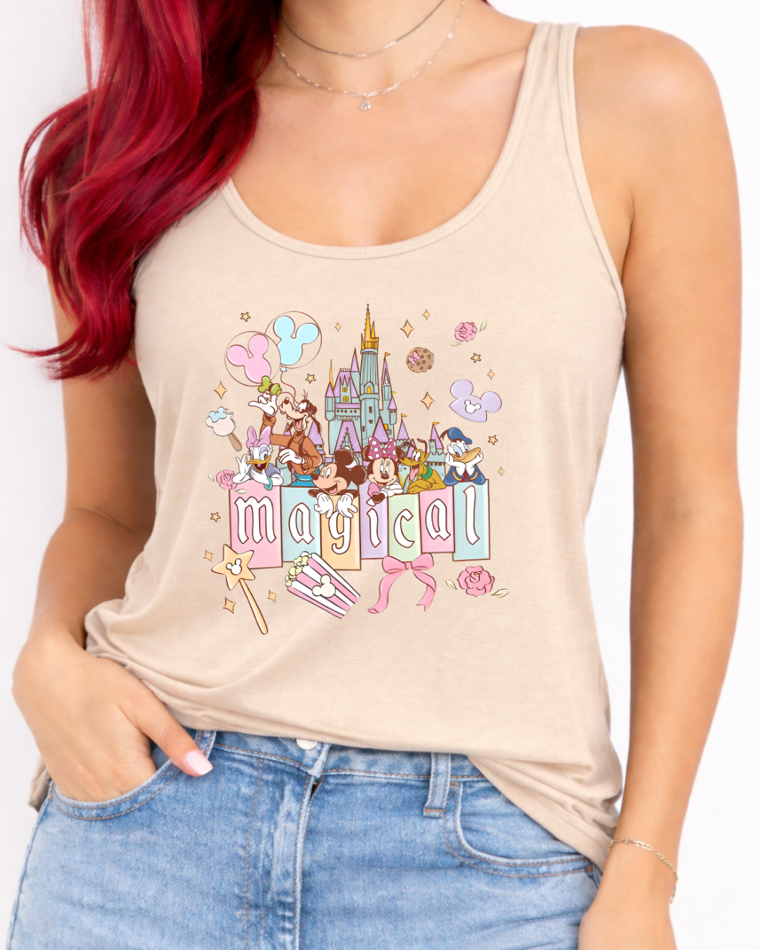 Magical Disney Vest Top, Disney Tank Top Women, Disney World Outfit, Disney Holiday Shirt,