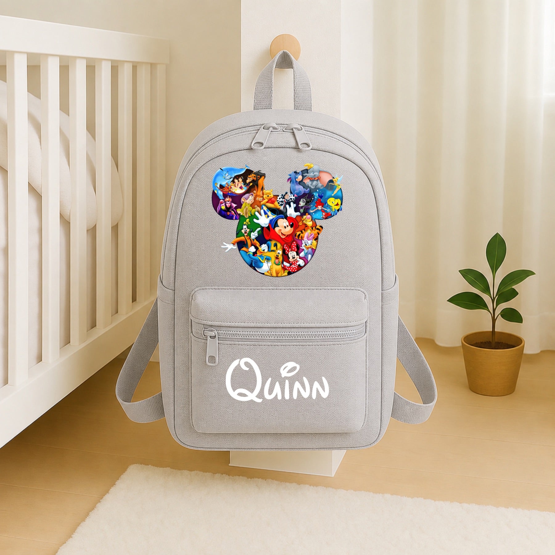 Personalised Disney Fantasia Backpack – Custom Name School Bag | Kids Nursery Backpack | Personalised Children's Rucksack | Travel Bag | Gift for Boys & Girls