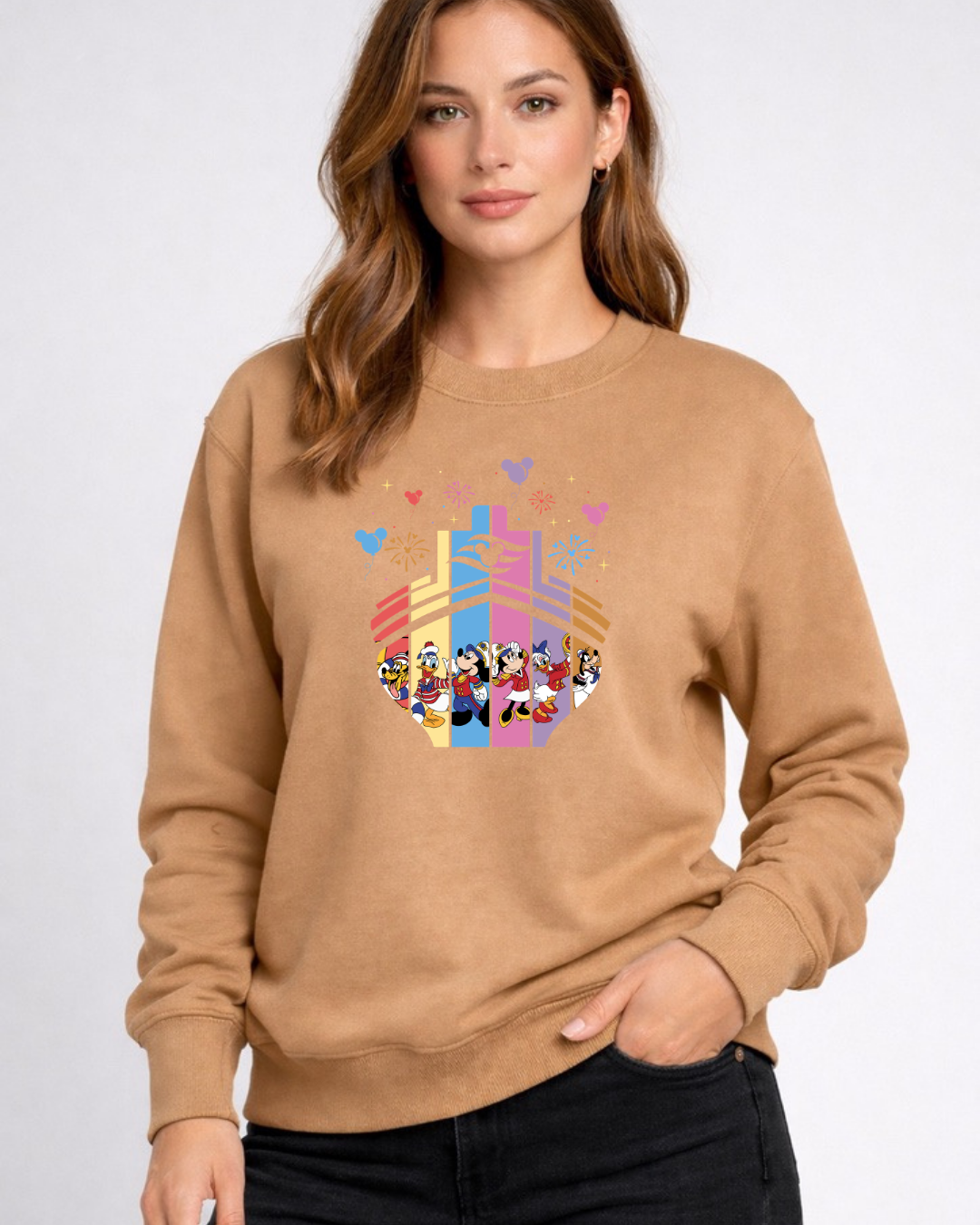 Disney Cruise Boat Disney Sweatshirt – Cozy Graphic Crewneck, Unisex Disney Style Jumper
