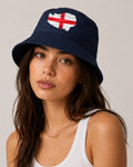 England Flag Bucket Hat | St George's Cross Sun Hat | England Supporters Hat | Football Fan Bucket Hat | Festival & Holiday Hat