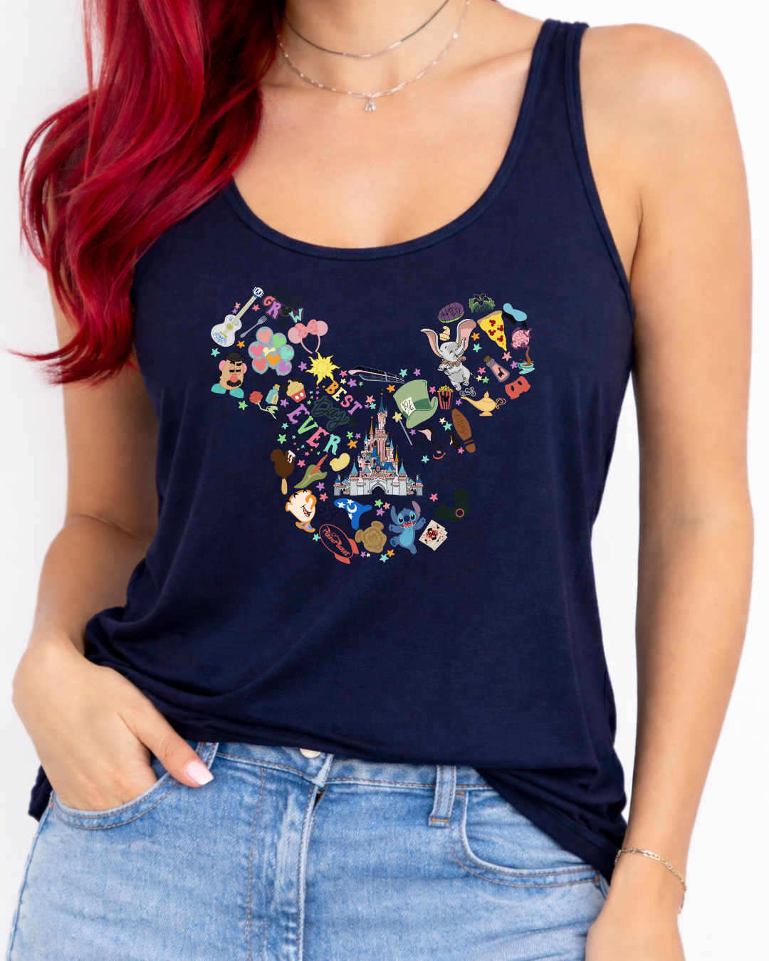 All Things Disney, Disney Vest Top, Disney Tank Top Women, Disney World Outfit, Disney Holiday Shirt,