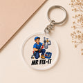 Mr Fix-It Plumber Keyring | Plumber Gift | Funny Plumber Acrylic Keyring | Tradesman Gift | Plumbing Keychain | DIY Gift