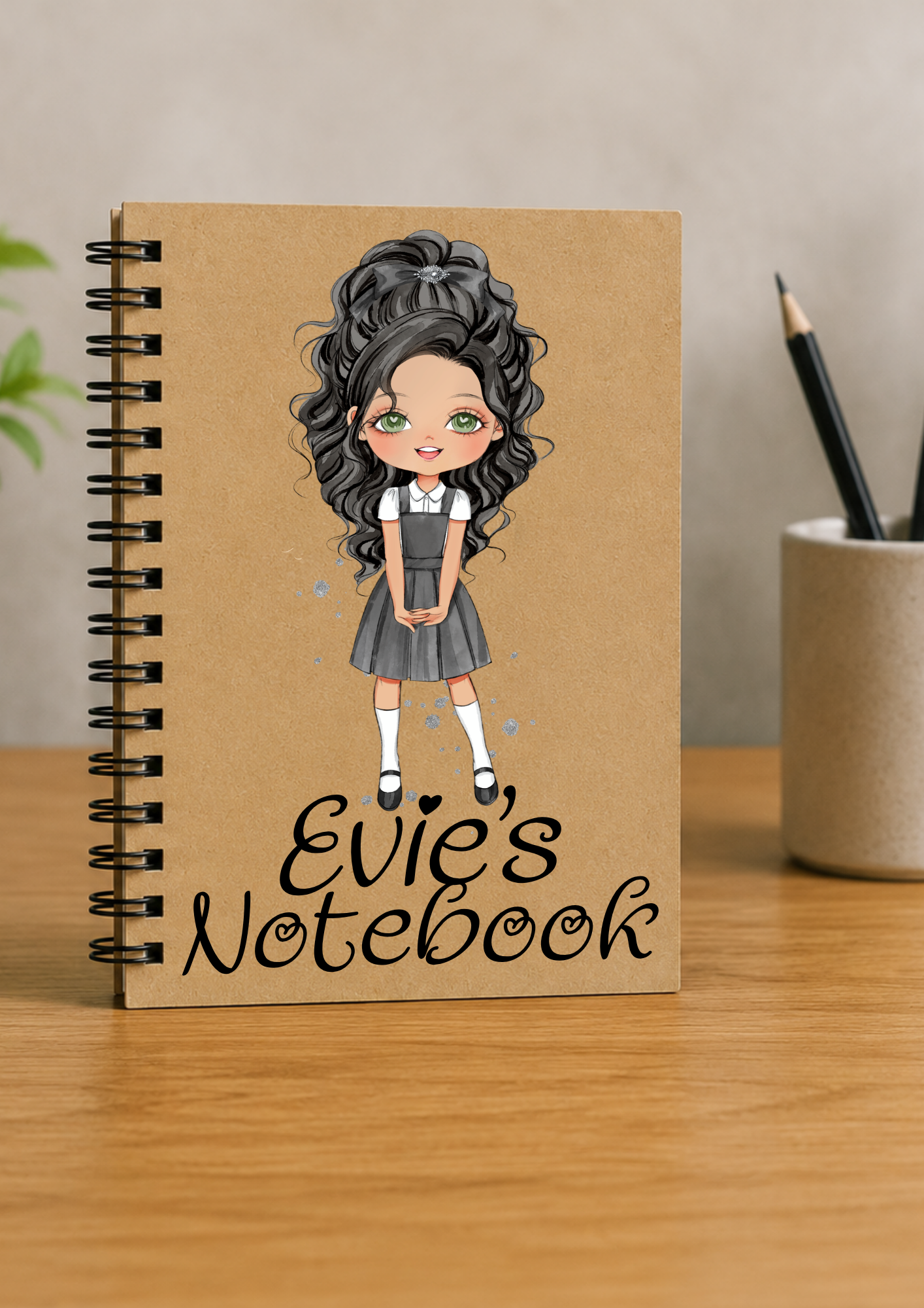 Personalised School Girl Notebook