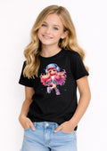 Cute Girl Gamer Kids T-Shirt – Pink Gaming Graphic Tee for Girls