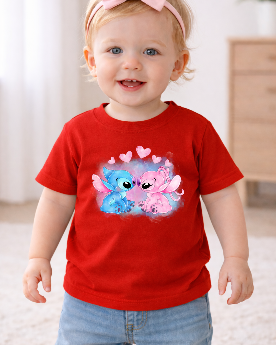 Stitch & Angel Disney Baby/Toddler T-Shirt | Disney Everyday Tee | Disney Outfit