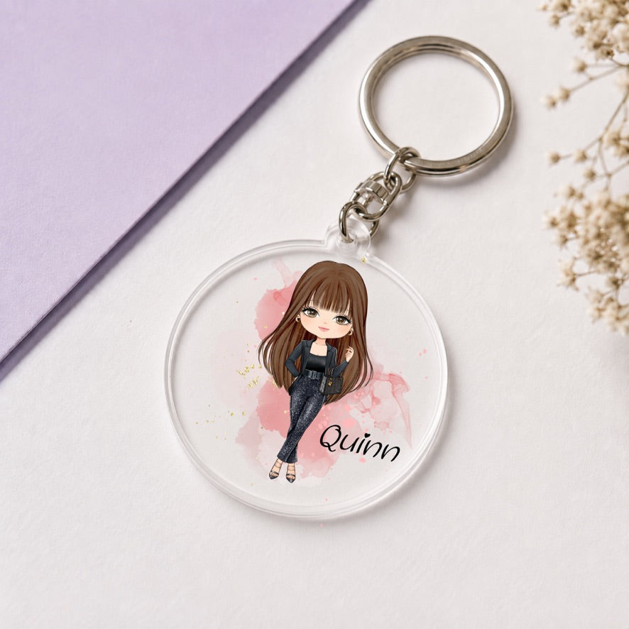 Personalised Boss Lady Keyring | Custom Name Keyring | Bag Tag Gift