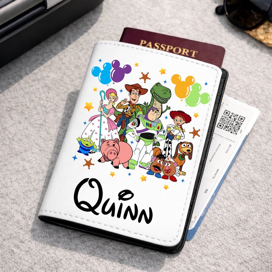 Personalised Toy Story Disney Passport Cover | Family Holiday Passport Holder | Custom Travel Wallet | Magical Holiday Gift | Personalised Passport Cover