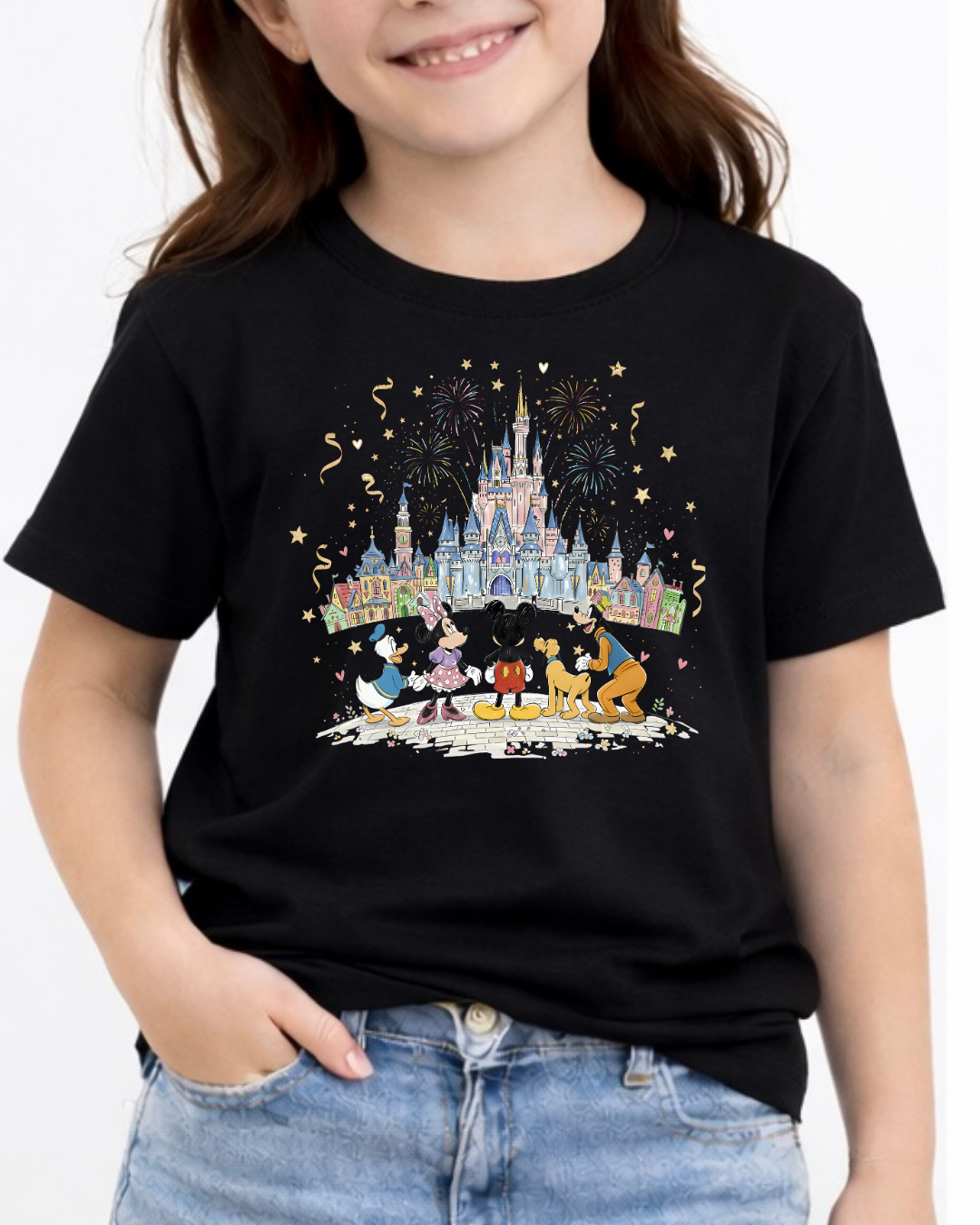 Fab 5 Castle Disney Kids T-Shirt | Disney Everyday Tee | Disney Outfit
