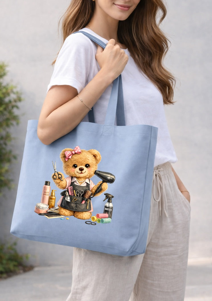 Hairdresser Teddy Bear Tote Bag