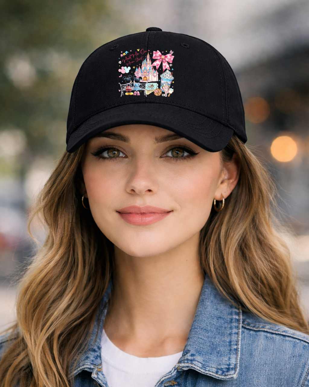 Meet Me On Main Street Adult Disney Basketball Hat, Character Theme Cap,  Park Ready Outfit, Disney Baseball Cap