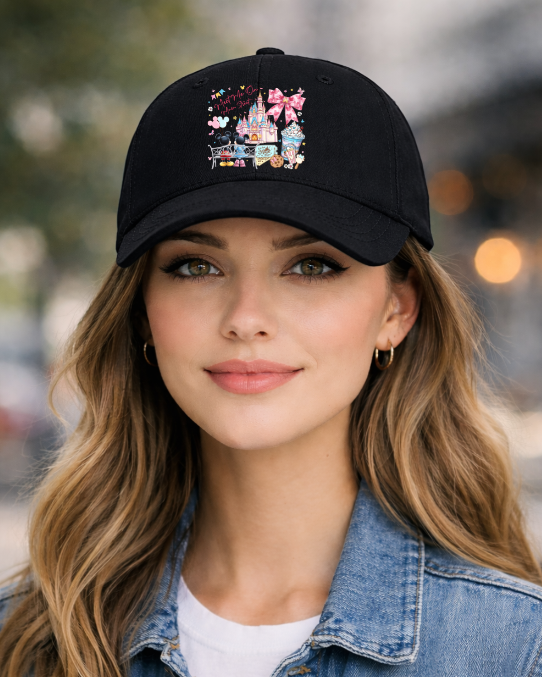 Meet Me On Main Street Adult Disney Basketball Hat, Character Theme Cap,  Park Ready Outfit, Disney Baseball Cap