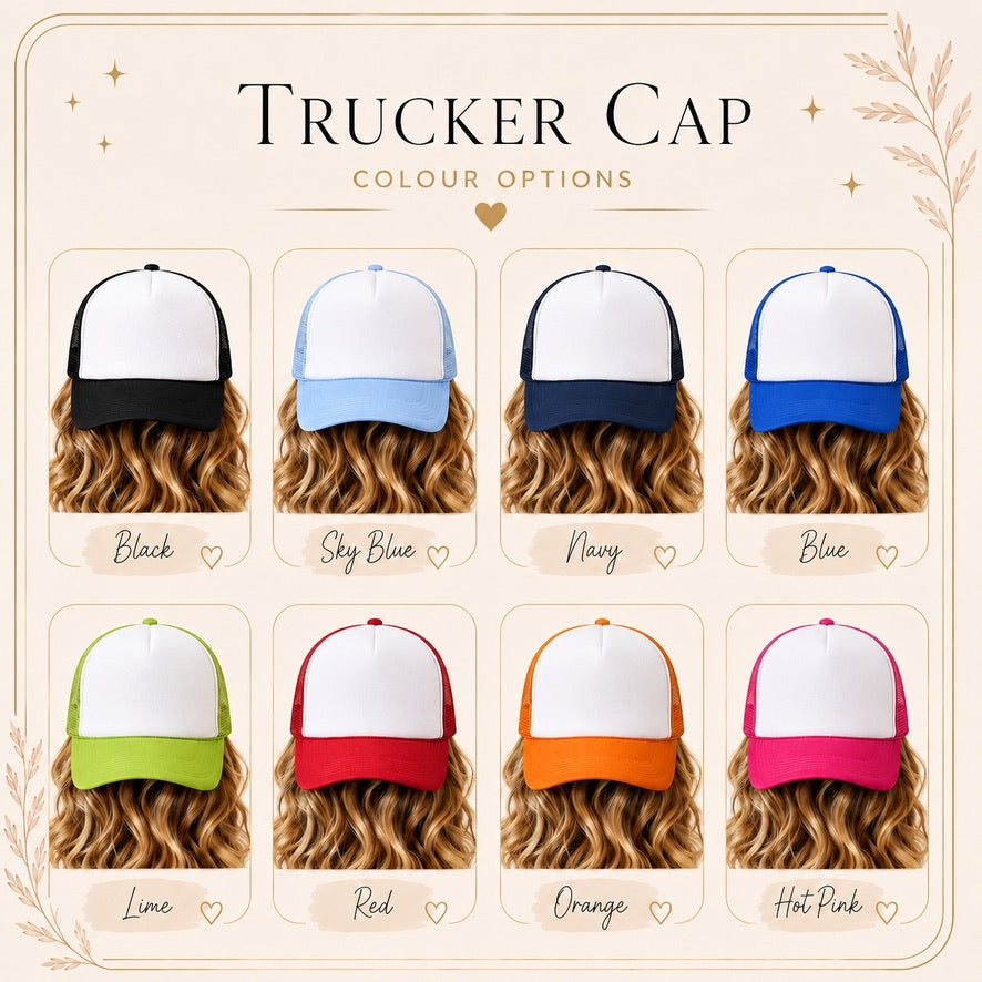 Personalised Kids Name Trucker Cap | Custom Graffiti Baseball Hat