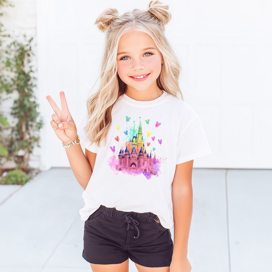 Balloon Castle Disney Kids T-Shirt | Disney Everyday Tee | Disney Outfit