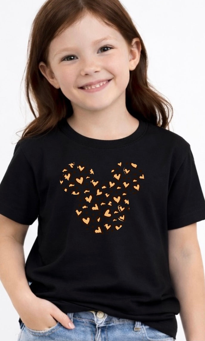 Leopard Print Micky Mouse Disney Kids T-Shirt | Disney Everyday Tee | Disney Outfit