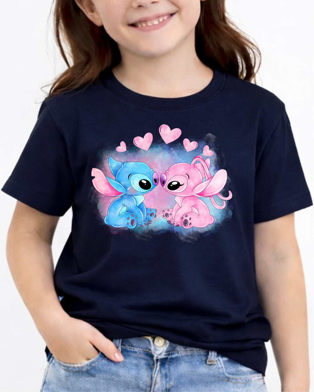 Stitch & Angel Disney Kids T-Shirt | Disney Everyday Tee | Disney Outfit